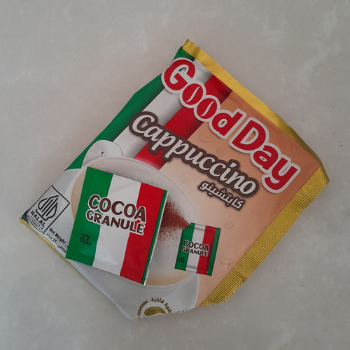 Cappuccino Instantané Good Day –  Format 20 Sachets de 25g avec Cocoa Granule