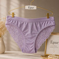Culotte Femme Lilas Dentelle Florale Intégrale – Microfibre & LYCRA | Lingerie Douce & Féminine Taille M