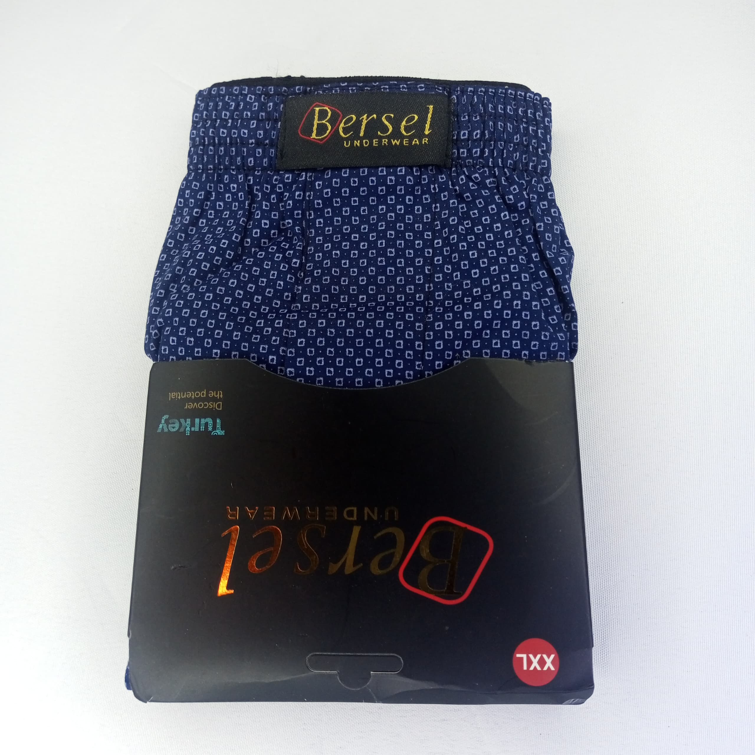 Boxer Homme Rayé Marine | Bersel Underwear | Confort Premium