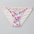 4021 Slip Femme Imprimé Floral – Rose Poudré & Dentelle Taille XL