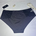Slip Femme Microfibre & Dentelle – Bleu Marine Nuit Taille 2XL