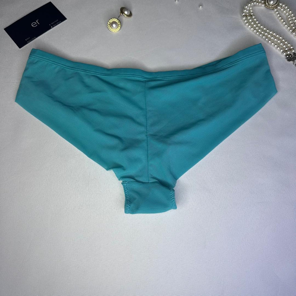 Slip Femme Broderie Florale – Turquoise la Vie en Rose Taille S