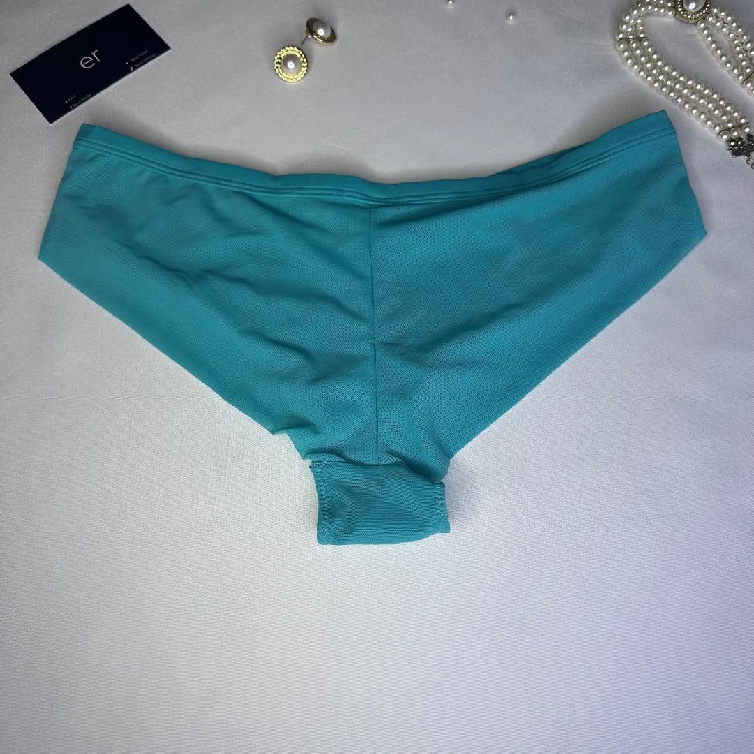 Slip Femme Broderie Florale – Turquoise la Vie en Rose Taille S