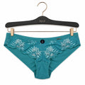 Slip Femme Broderie Florale – Turquoise la Vie en Rose Taille S