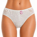 Slip Femme Dentelle Intégrale – Blanc Janina Curves Taille 2XL