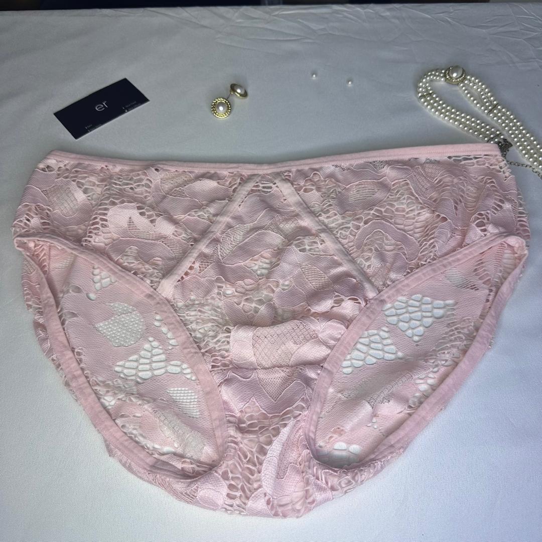 Slip Femme Dentelle Florale Grande Taille – Rose Poudré Ashley Stewart Taille 2XL