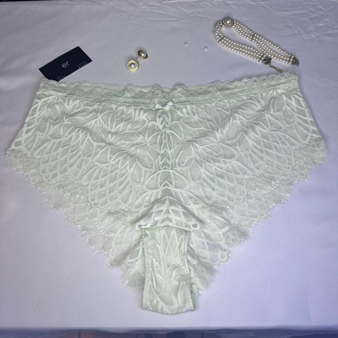 Culotte Femme Dentelle Intégrale – Vert Pastel Lascana Taille 2XL