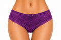 Culotte Femme Dentelle Florale – Violet Intense Vivance Taille S