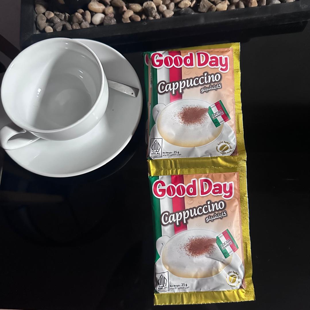 Cappuccino Instantané Good Day –  Format 20 Sachets de 25g avec Cocoa Granule