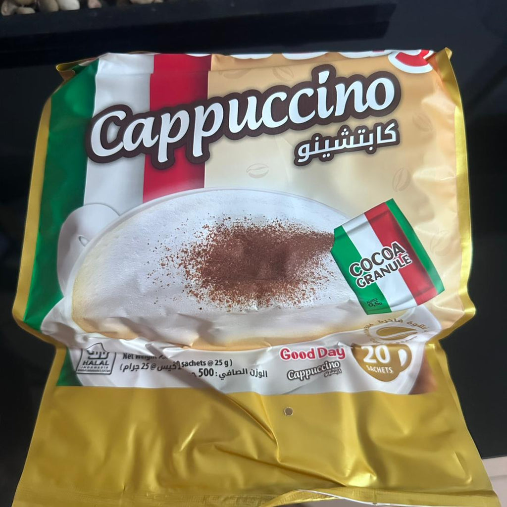 Cappuccino Instantané Good Day –  Format 20 Sachets de 25g avec Cocoa Granule