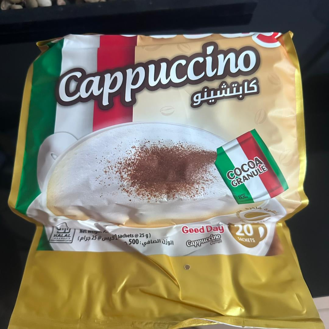 Cappuccino Instantané Good Day –  Format 20 Sachets de 25g avec Cocoa Granule