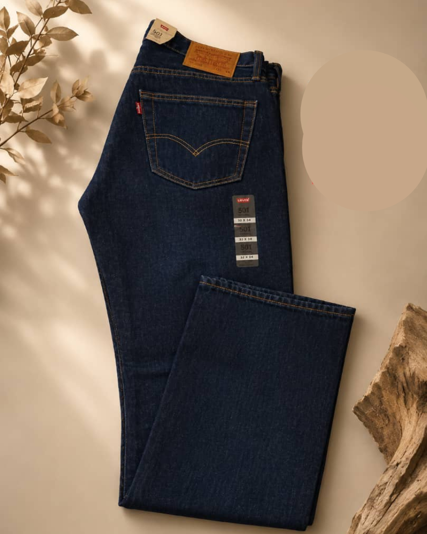 Pantalon Jean Levi's 501 Original – Bleu Indigo Foncé Neuf Taille 32x34