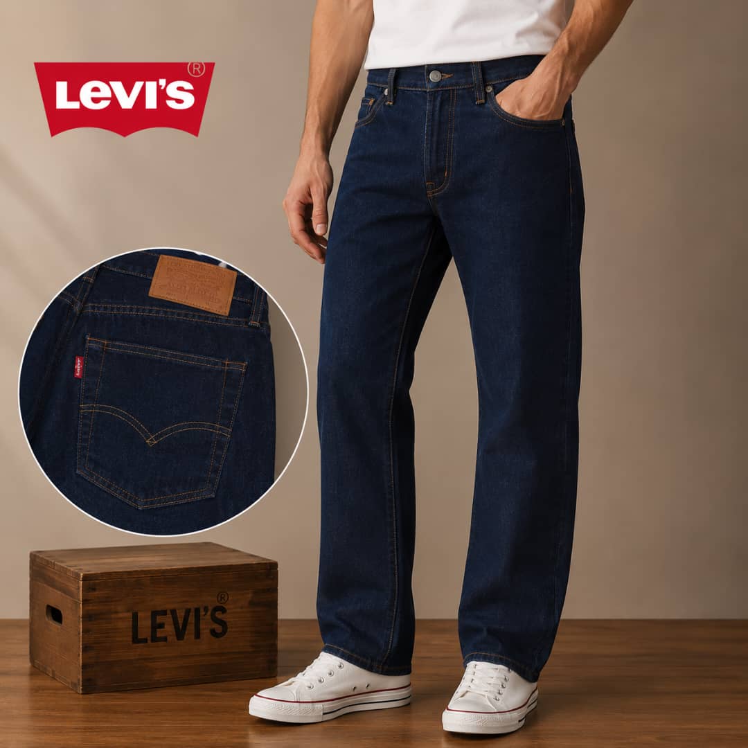 Pantalon Jean Levi's 501 Original – Bleu Indigo Foncé Neuf Taille 32x34