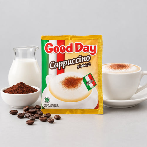 1301 Cappuccino Instantané Good Day –  Format 20 Sachets de 25g avec Cocoa Granule