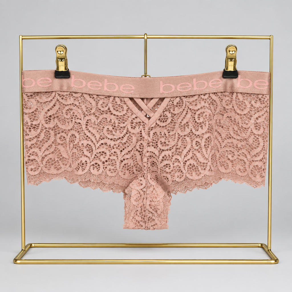 4198 Culotte Nude Dentelle Guipure bebe – Sensualité Discrète. Taille XL
