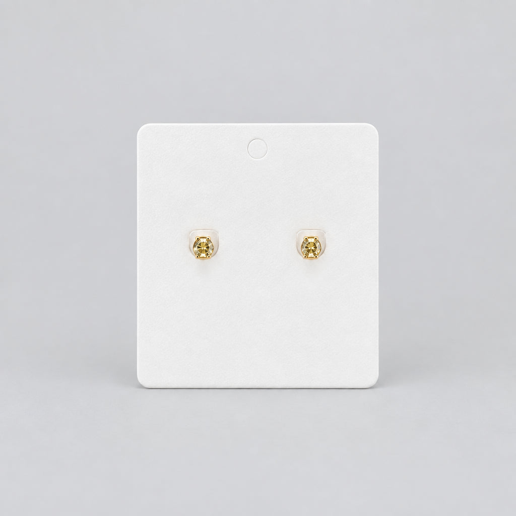 4203 Boucles d'Oreilles Triangle Doré Émail Noir – Allure Graphique