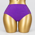 4178 Culotte Violette Taille Haute Dentelle Latérale – Douceur Céleste. Taille L