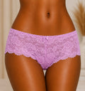 4113 Culotte Rose Bonbon Dentelle Fleurie & Petit Nœud – Douceur Girly. Taille M