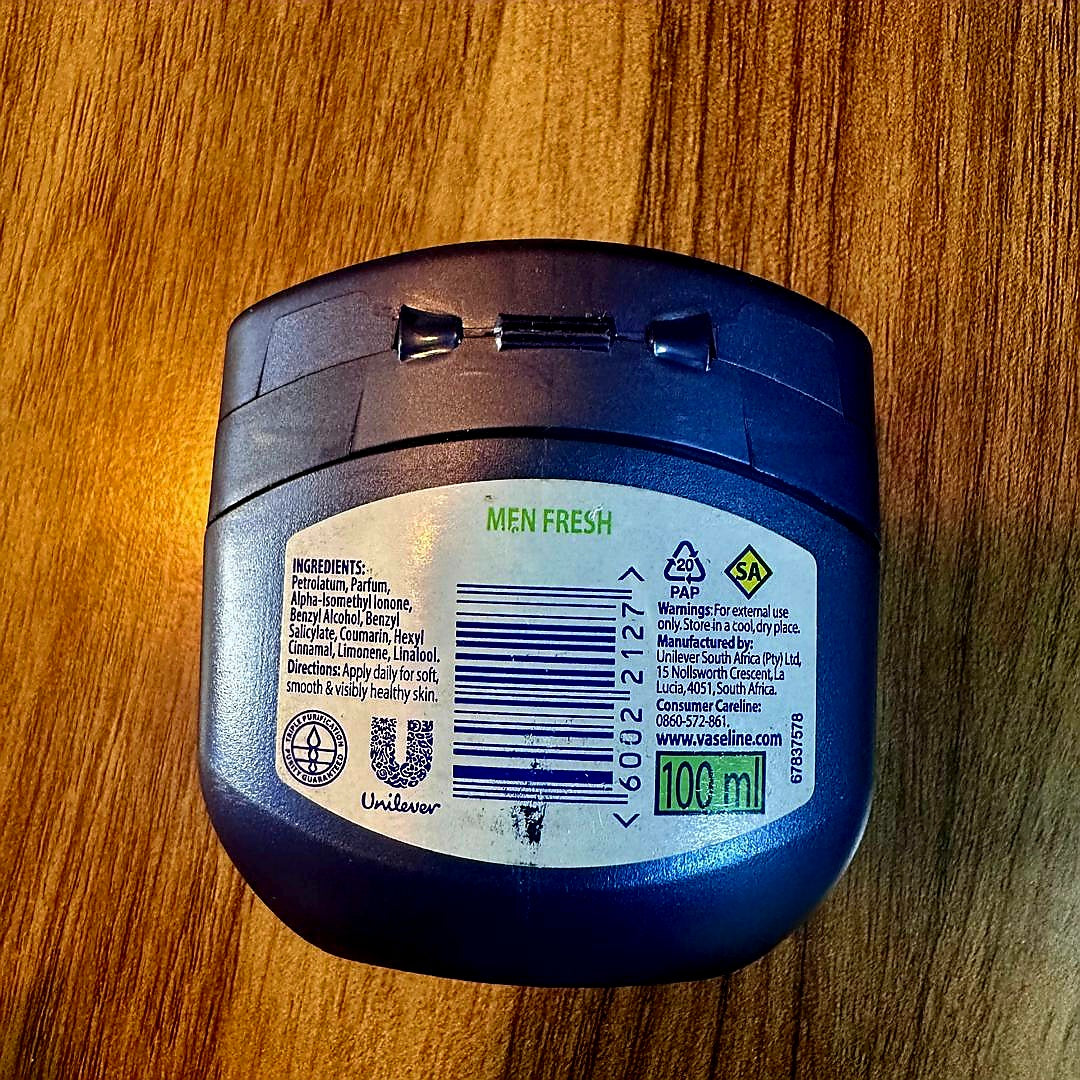 4002 _ Vaseline Blueseal Men Fresh – Petroleum Jelly Hydratant 100ml