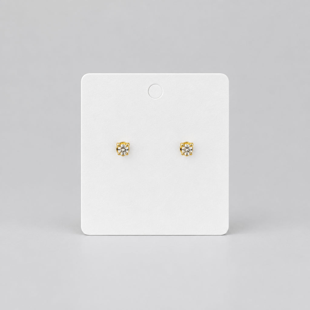 4210 Boucles d'Oreilles Médaillon Doré Perle Nacrée – Charme Rétro