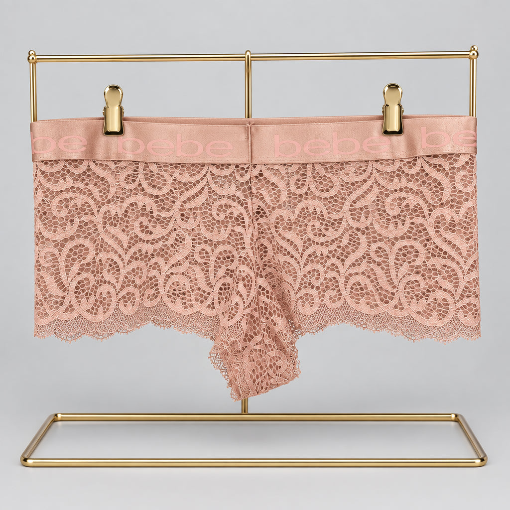4198 Culotte Nude Dentelle Guipure bebe – Sensualité Discrète. Taille XL