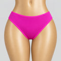 4166 Culotte Rose Fuchsia Échancrée Triple Bride – Éclat Fuchsia. Taille M